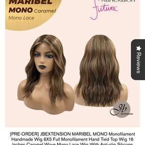 Maribel Mono Lace Wig - Caramel Brown